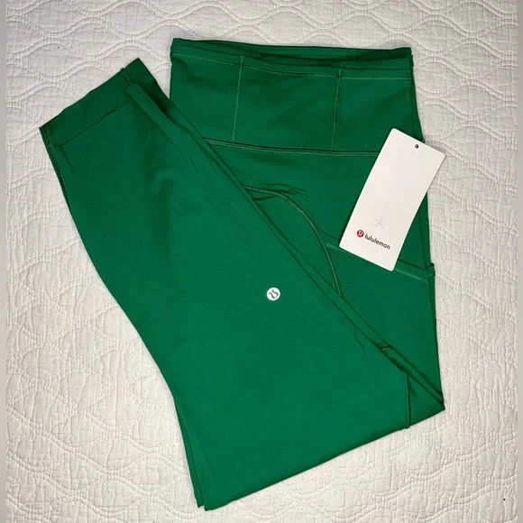 NWT LULULEMON Fast and Free High Rise in Everglade Green Size 20 - Picture 1 of 3